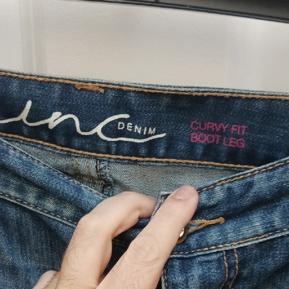 INC International Concepts Women's Classic Blue Straight Leg Jeans - Picture 12 of 13